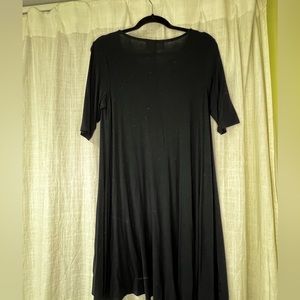 Black shift dress